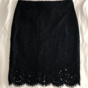 Banana Republic lace pencil skirt